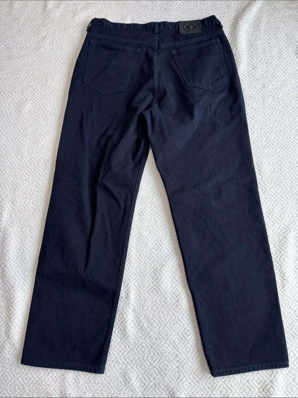 Platini Men's Straight-Leg Jeans in Black Sz 38X30 100% Cotton